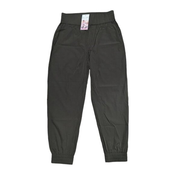 Halara High Waisted Elastic Waistband Casual Joggers Sz Small Petite Womens Gree - Picture 3 of 8